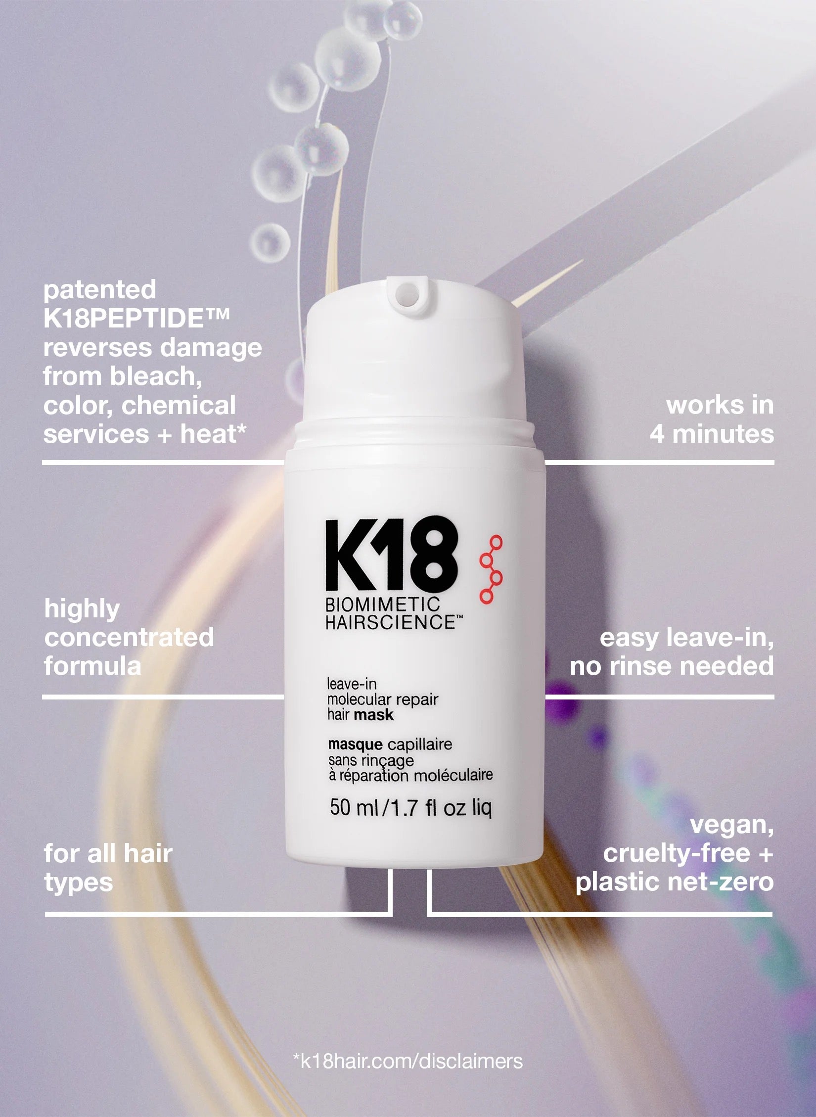 K18 Leave In Molecular Repair Hair Mask